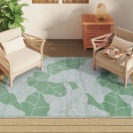 vidaXL Covor de exterior, ARAKIL verde, 140x200 cm, PP vidaXL Covor de exterior, ARAKIL verde, 140x200 cm, PP