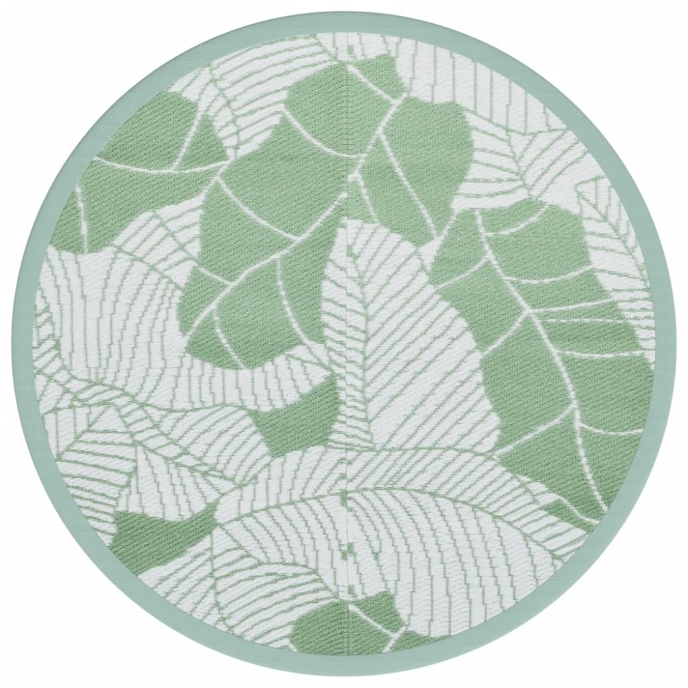vidaXL Covor de exterior, ARAKIL verde, Ø160 cm, PP