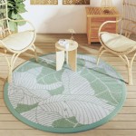vidaXL Covor de exterior, ARAKIL verde, Ø160 cm, PP vidaXL Covor de exterior, ARAKIL verde, Ø160 cm, PP