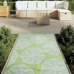 vidaXL Covor de exterior, ARAKIL Verde, 120x180 cm, PP vidaXL Covor de exterior, ARAKIL Verde, 120x180 cm, PP