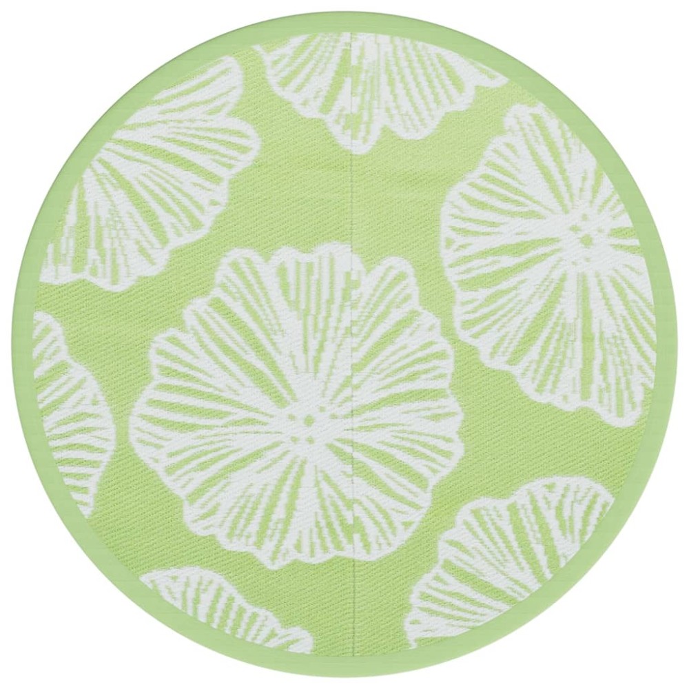 vidaXL Covor de exterior, ARAKIL verde, Ø120 cm, PP