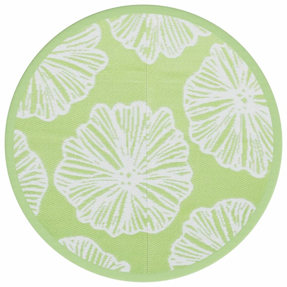 vidaXL Covor de exterior, ARAKIL verde, Ø160 cm, PP