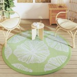vidaXL Covor de exterior, ARAKIL verde, Ø160 cm, PP vidaXL Covor de exterior, ARAKIL verde, Ø160 cm, PP