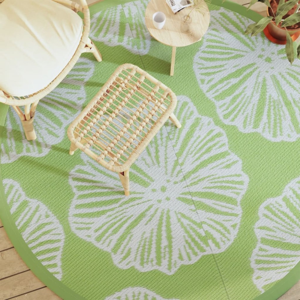 vidaXL Covor de exterior, ARAKIL verde, Ø200 cm, PP