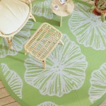 vidaXL Covor de exterior, ARAKIL verde, Ø200 cm, PP vidaXL Covor de exterior, ARAKIL verde, Ø200 cm, PP