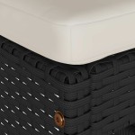 vidaXL Scaune de bar pentru grădină, cu perne, 6 buc. negru, poliratan vidaXL Scaune de bar pentru grădină, cu perne, 6 buc. negru, poliratan