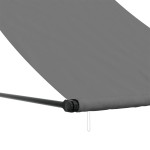 vidaXL Copertină retractabilă, antracit, 150x150 cm, țesătură și oțel