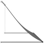 vidaXL Copertină retractabilă, antracit, 250x150 cm, țesătură și oțel