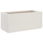 vidaXL Jardinieră de grădină, alb, 80x36x35 cm, PP vidaXL Jardinieră de grădină, alb, 80x36x35 cm, PP