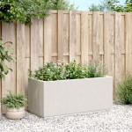 vidaXL Jardinieră de grădină, alb, 80x36x35 cm, PP vidaXL Jardinieră de grădină, alb, 80x36x35 cm, PP