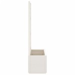 vidaXL Jardinieră de grădină cu spalier, alb, 80x36x140 cm, PP vidaXL Jardinieră de grădină cu spalier, alb, 80x36x140 cm, PP
