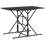 vidaXL Set mobilier de grădină cu perne, 7 piese, negru, poliratan vidaXL Set mobilier de grădină cu perne, 7 piese, negru, poliratan