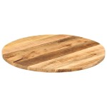 vidaXL Blat de masă, Ø 80x3,8 cm, lemn masiv de mango brut, rotund