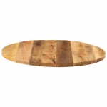 vidaXL Blat de masă, Ø 80x3,8 cm, lemn masiv de mango brut, rotund