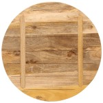 vidaXL Blat de masă, Ø 80x3,8 cm, lemn masiv de mango brut, rotund