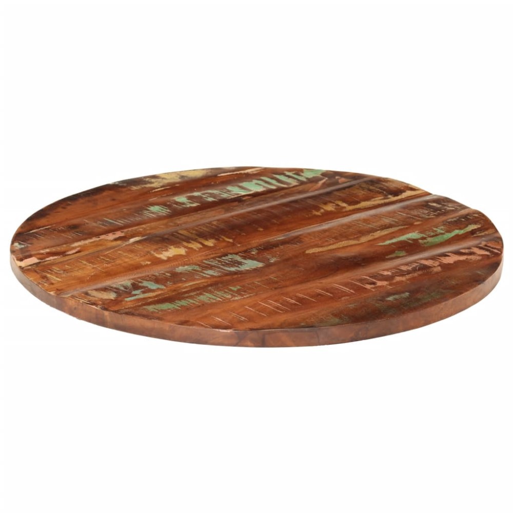 vidaXL Blat de masă rotund, Ø 80x1,5 cm, lemn masiv reciclat