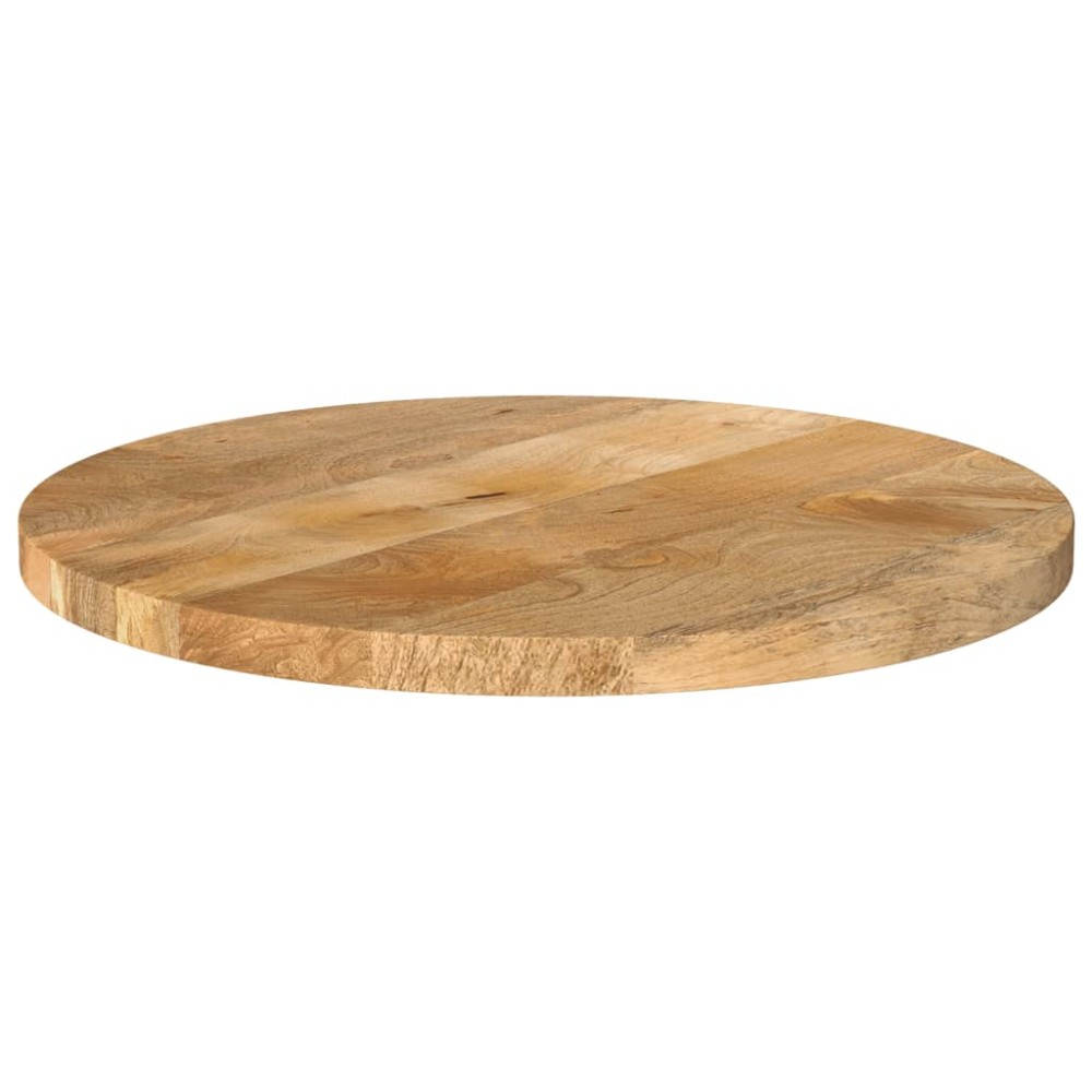 vidaXL Blat de masă rotund, Ø 50x3,8 cm, lemn masiv de mango brut