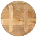 vidaXL Blat de masă rotund, Ø 60x3,8 cm, lemn masiv de mango brut vidaXL Blat de masă rotund, Ø 60x3,8 cm, lemn masiv de mango brut