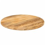 vidaXL Blat de masă rotund, Ø 70x2,5 cm, lemn masiv de mango brut vidaXL Blat de masă rotund, Ø 70x2,5 cm, lemn masiv de mango brut