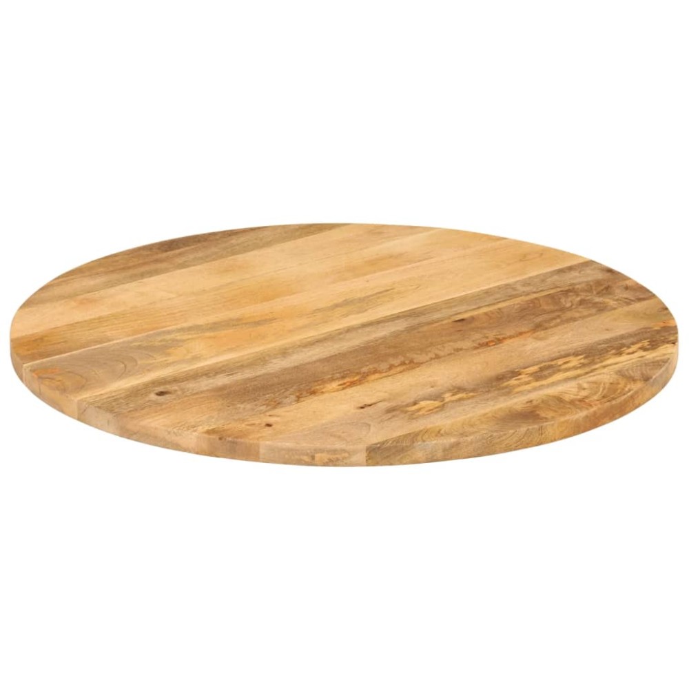 vidaXL Blat de masă rotund, Ø 70x3,8 cm, lemn masiv de mango brut