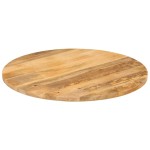 vidaXL Blat de masă rotund, Ø 70x3,8 cm, lemn masiv de mango brut vidaXL Blat de masă rotund, Ø 70x3,8 cm, lemn masiv de mango brut