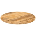 vidaXL Blat de masă rotund, Ø 90x3,8 cm, lemn masiv de mango brut vidaXL Blat de masă rotund, Ø 90x3,8 cm, lemn masiv de mango brut