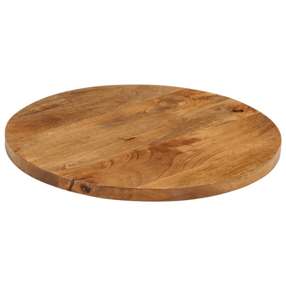 vidaXL Blat de masă rotund, Ø 60x3,8 cm, lemn masiv de mango brut