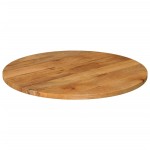 vidaXL Blat de masă rotund, Ø 70x2,5 cm, lemn masiv de mango brut vidaXL Blat de masă rotund, Ø 70x2,5 cm, lemn masiv de mango brut