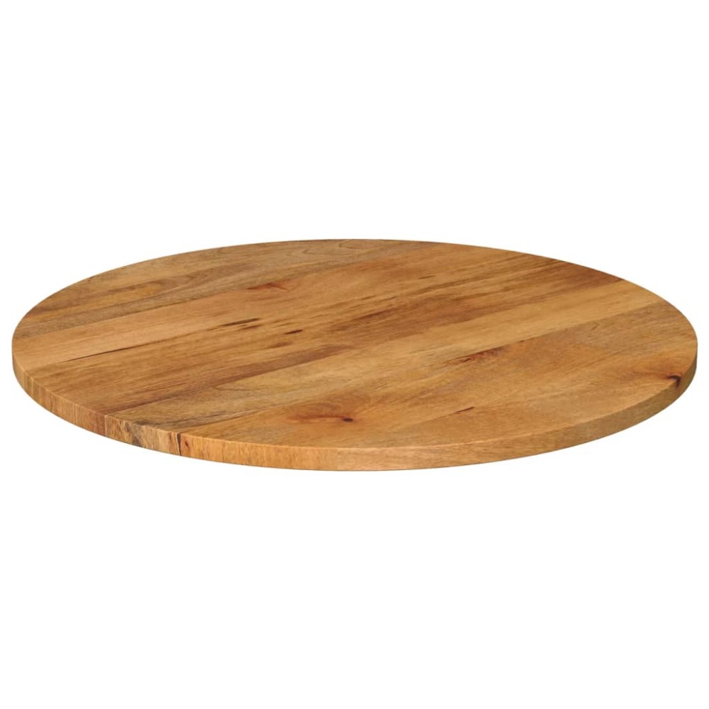 vidaXL Blat de masă rotund, Ø 80x3,8 cm, lemn masiv de mango brut