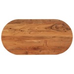 vidaXL Blat de masă oval, 100x50x2,5 cm, lemn masiv de acacia