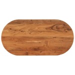 vidaXL Blat de masă oval, 80x40x3,8 cm, lemn masiv de acacia