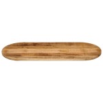 vidaXL Blat de masă oval, 80x40x2,5 cm, lemn masiv mango brut