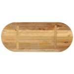 vidaXL Blat de masă oval, 80x40x2,5 cm, lemn masiv mango brut