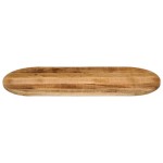vidaXL Blat de masă oval, 100x50x2,5 cm, lemn masiv mango brut