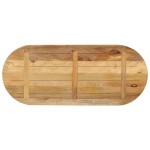 vidaXL Blat de masă oval, 100x50x2,5 cm, lemn masiv mango brut