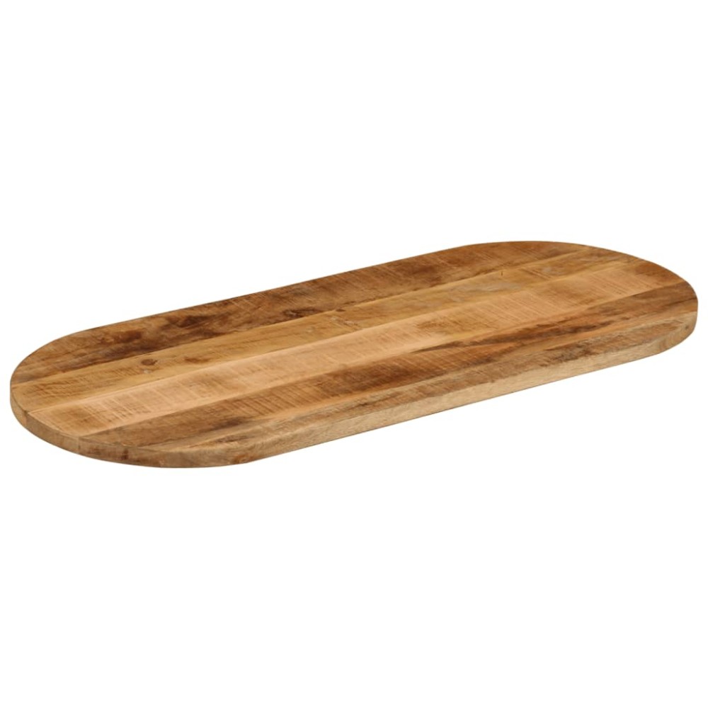 vidaXL Blat de masă oval, 120x50x2,5 cm, lemn masiv mango brut