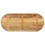 vidaXL Blat de masă oval, 120x50x2,5 cm, lemn masiv mango brut