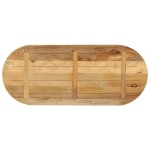vidaXL Blat de masă oval, 140x50x2,5 cm, lemn masiv mango brut