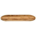 vidaXL Blat de masă oval, 140x60x2,5 cm, lemn masiv mango brut