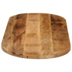 vidaXL Blat de masă oval, 80x40x3,8 cm, lemn masiv mango brut