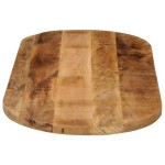 vidaXL Blat de masă oval, 140x50x3,8 cm, lemn masiv mango brut