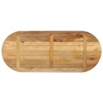 vidaXL Blat de masă oval, 140x60x3,8 cm, lemn masiv mango brut
