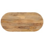 vidaXL Blat de masă oval, 80x40x2,5 cm, lemn masiv de mango
