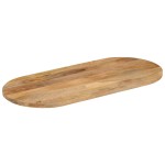 vidaXL Blat de masă oval, 80x40x3,8 cm, lemn masiv de mango