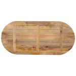 vidaXL Blat de masă oval, 110x50x3,8 cm, lemn masiv de mango