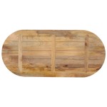 vidaXL Blat de masă oval, 120x60x3,8 cm, lemn masiv de mango