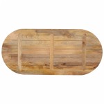 vidaXL Blat de masă oval, 140x60x3,8 cm, lemn masiv de mango