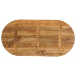 vidaXL Blat de masă oval, 100x40x3,8 cm, lemn masiv de mango