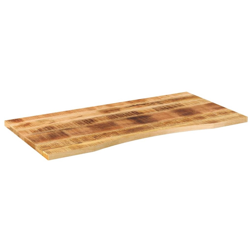 vidaXL Blat birou cu decupaj curbat 120x50x2,5cm lemn masiv mango brut