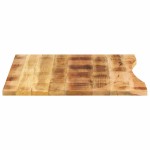 vidaXL Blat birou cu decupaj curbat 100x80x2,5cm lemn masiv mango brut vidaXL Blat birou cu decupaj curbat 100x80x2,5cm lemn masiv mango brut